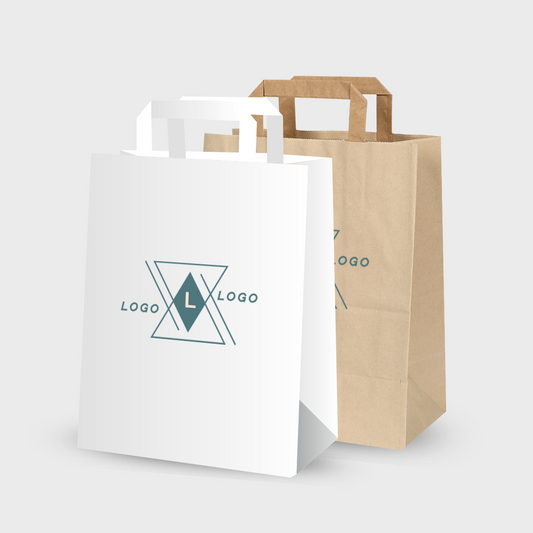 Flat Handle Paper Bag 32x22x25CM