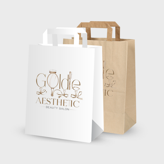 Flat Handle Paper Bag 21X11X27CM