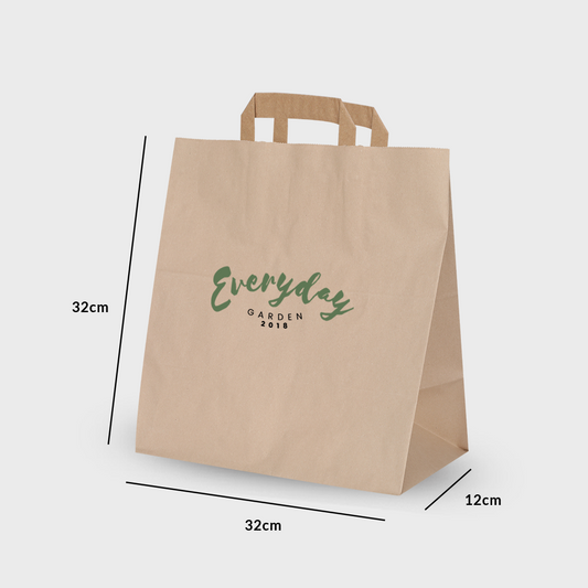 Flat Handle Paper Bag 32X21X32CM