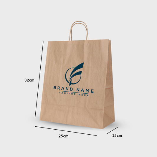 Seasonal Twisted Handle Paper Bag 25X14X30CM