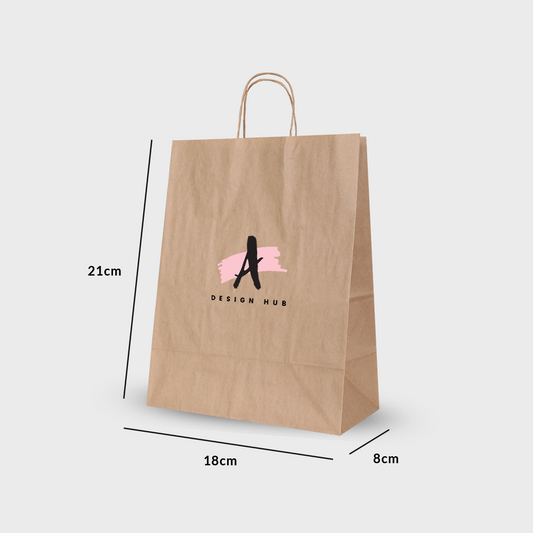 Twisted Handle Paper Bag 18X8X21CM