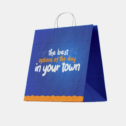 Fully Printed - Twisted Handle Paper Bag 34X20X32CM