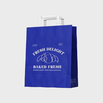 Fully Printed Flat Handle Paper Bag 21X11X27CM