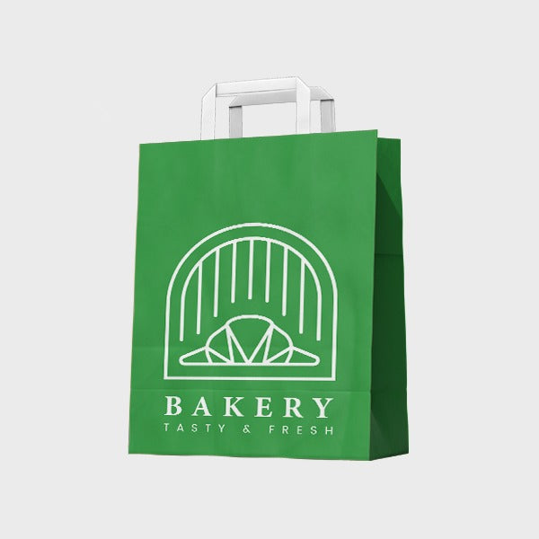Fully Printed Flat Handle Paper Bag 24X14X30CM