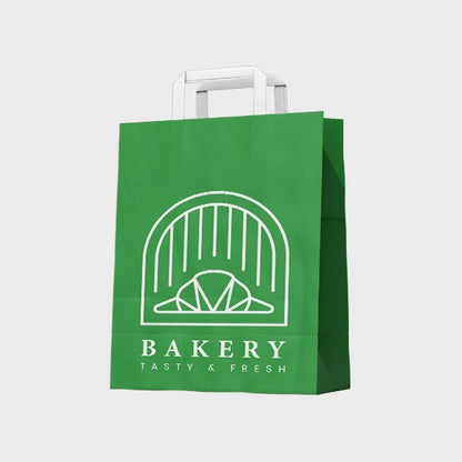 Fully Printed Flat Handle Paper Bag 24X14X30CM