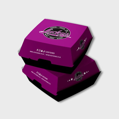 HP6 Burger Box - 300gsm Gluded