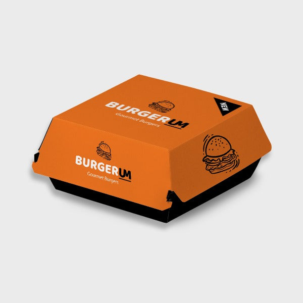 HP6 Burger Box - 300gsm Gluded